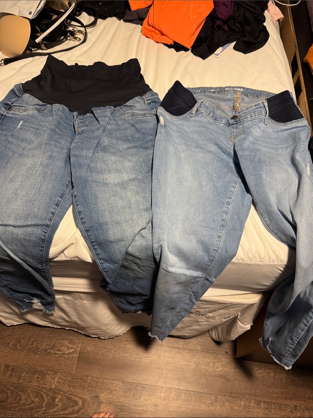 Two pair Sonoma Light Blue Maternity Jeggings/Jeans